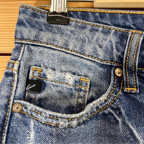 Kancan Estilo Jeans 5 26 100% Cotton Skinny High Rise Ripped Holes Distress - Picture 7 of 14